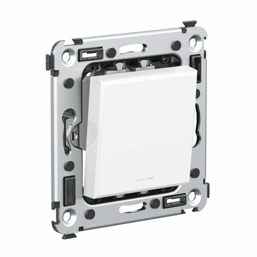 Инвертор одноклавишный в стену, Avanti, белое облако