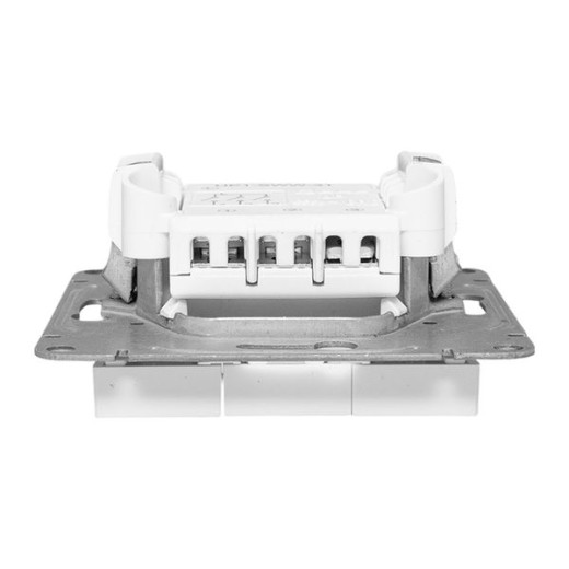 Механизм выключателя, трёхклавишный, белый Эпика EKF