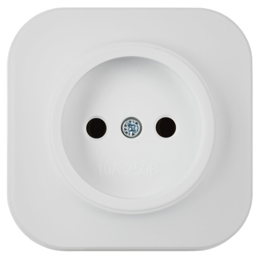 GLORY Роз. без з/к/ш о/у 10А РС20-2-ХБм бел. м. IEK