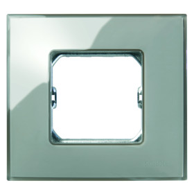 Simon 27 Neos Дымчатое стекло Рамка 1-ая
