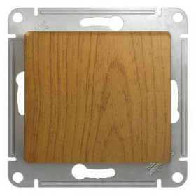 Systeme Electric Glossa Дерево Дуб Переключатель 1-клавишный, сх.6, 10АХ