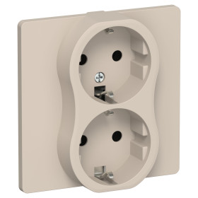 FLITE Роз. 2-я с з/к без з/ш б/к 16А РС12-1-К-ФлЛ льн. IEK