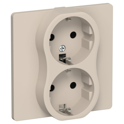 FLITE Роз. 2-я с з/к без з/ш б/к 16А РС12-1-К-ФлЛ льн. IEK