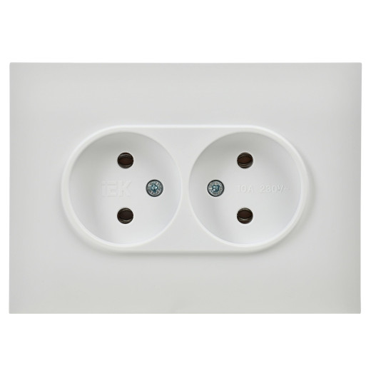 SKANDY Роз. 2-я без з/к/ш 10А в сб. SK-R10W арк. бел. IEK