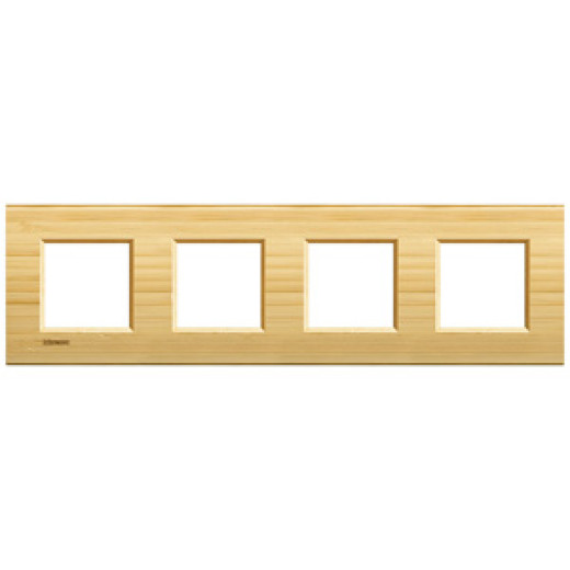 Livinglight Рамка прямоугольная, 4 поста, цвет Бамбук