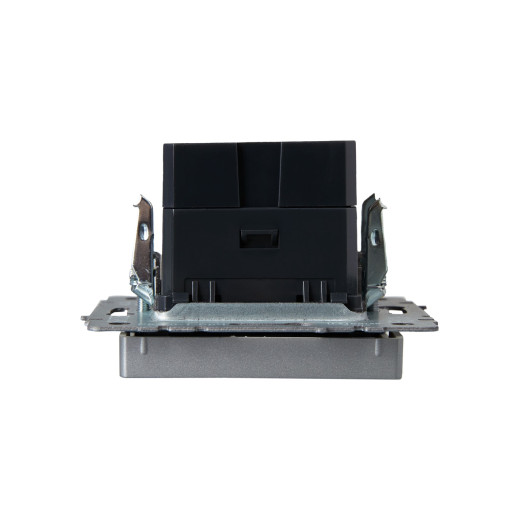 BRITE Роз. USB A+C 18Вт РЮ11-1-БрА алюм. IEK