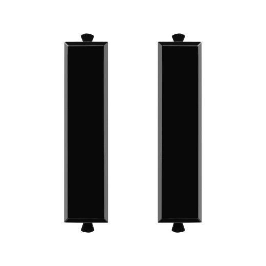 Комплект модульных заглушек, Avanti, черный квадрат, 0,5 модуля 2 штуки