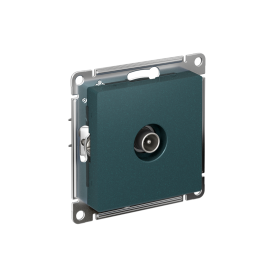 Systeme Electric AtlasDesign Изумруд Розетка TV проходная 4DB, механизм