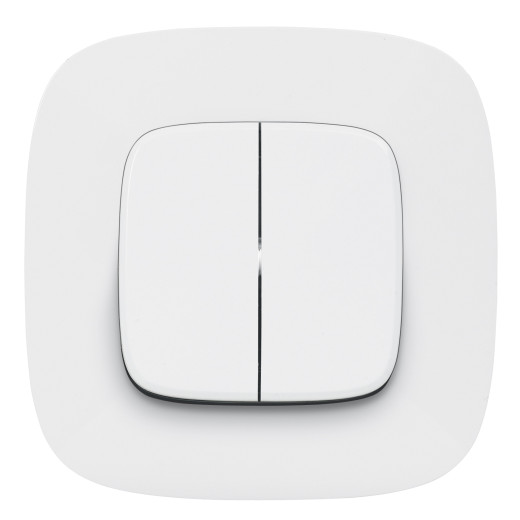 Valena IN'MATIC.Выключатель двухклавишный 10А 250В.Безвинтовые зажимы