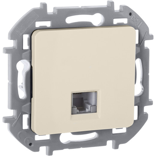 Розетка телефонная RJ11 - Legrand/Daccord Inspiria - слоновая кость