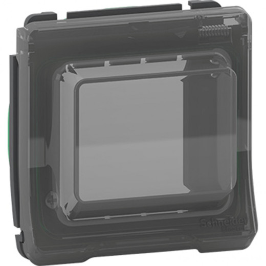 MUREVA S НАКЛАДКА С КРЫШКОЙ для механизмов Unica, АНТРАЦИТ, IP55