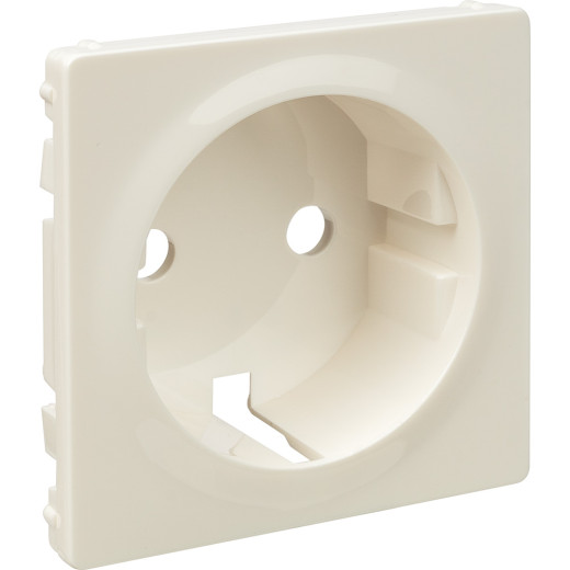 Valena LIFE.Лицевая панель розетки 2К+З.Белая