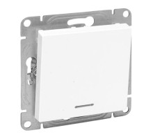 EKF Эпика Механизм выключателя, одноклавишный, с подсветкой, белый.