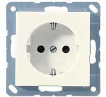 JUNG EcoProfi Бежевая Розетка с/з с защитными шторками