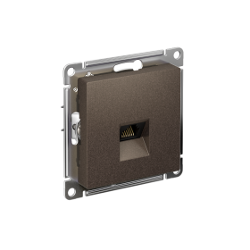 Systeme Electric AtlasDesign Мокко Розетка компьютерная RJ45, кат. 6A, механизм