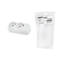 TDM Колодка розеточная 2 гнезда 2П+З 16А 250В белая серии 