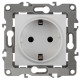 Розетка ЭРА Серия 12 12-2102-01 с заземлением 2P+E Schuko со шторками 16A-250В IP20 белый