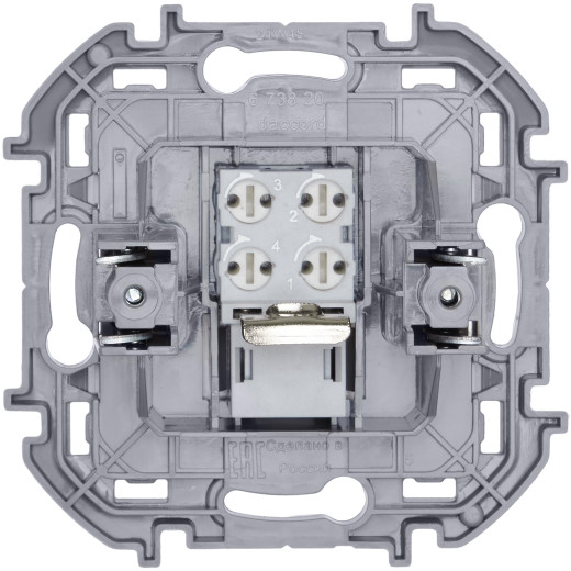 Розетка телефонная RJ11 - Legrand/Daccord Inspiria - белый