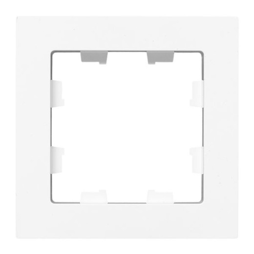 1 - местная рамка, белая, пластик Эпика EKF