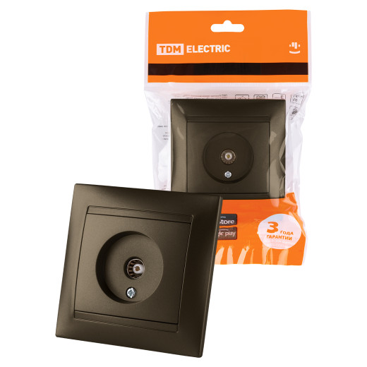 Розетка телевизионная простая (0-2400МГц, 