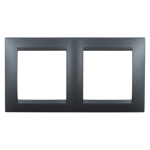 Рамка 2 поста, графит