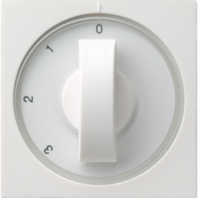 Gira S-55 Бел глянц Накладка с ручкой для трехступенчатого переключателя