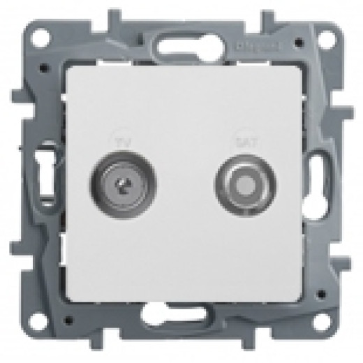 Розетка TV-SAT - Legrand Etika - двухкабельная - белый