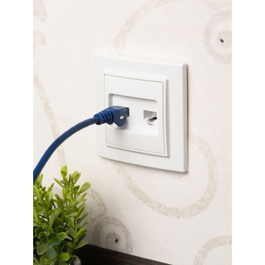 Розетка RJ-45 2-местная СП Минск белая EKF