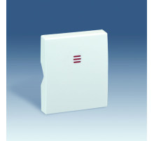 Simon 82 Centr. Алюминий Накладка на мех. с подсветкой