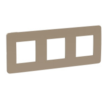 Schneider Electric Unica Studio Песочная/Бежевая Рамка 3-ная