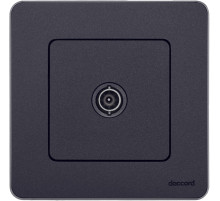 Legrand/Daccord INSPIRIA Антрацит Розетка TV - проходная - 14 дБ - 5-862 мГц.