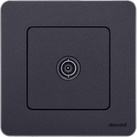 Legrand/Daccord INSPIRIA Антрацит Розетка TV - проходная - 14 дБ - 5-862 мГц.