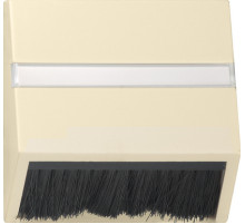 Gira S-55 Крем глянц Накладка для приборов с квадратной центральной панелью и наклонным выходом