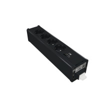 Schneider Electric Unica System+ Блок 4хРозетка (2К+З) и 2хUSB типа A/C АНТРАЦИТ