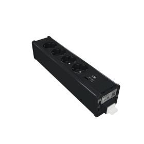 Schneider Electric Unica System+ Блок 4хРозетка (2К+З) и 2хUSB типа A/C АНТРАЦИТ