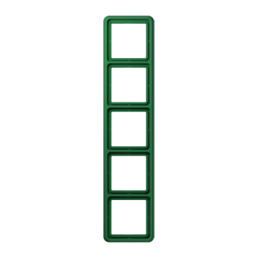 Рамка для вертикальной и горизонтальной установки ударопрочная, 5-кратная, зеленая