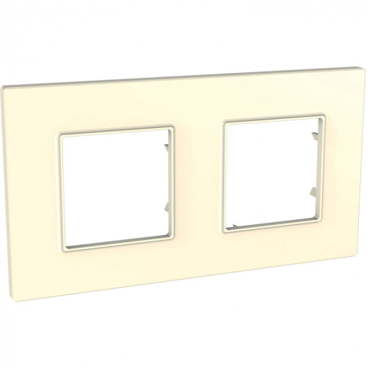UNICA QUADRO РАМКА 2-постовая, БЕЖЕВЫЙ