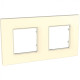UNICA QUADRO РАМКА 2-постовая, БЕЖЕВЫЙ