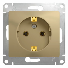 Systeme Electric Glossa Титан Розетка с/з