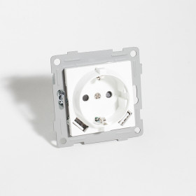 Розетка электрическая 2К+З/2xUSB A, 125-250V (белый)