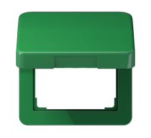 JUNG Крышка ударопрочная откидная ударопрочная для штекерных розеток зеленая