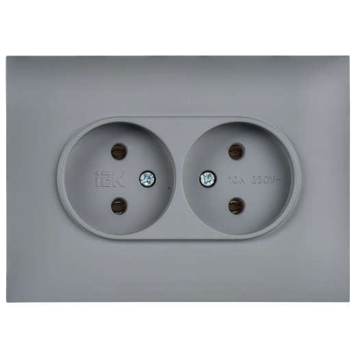 SKANDY Роз. 2-я без з/к/ш 10А в сб. SK-R10Gr сер. IEK