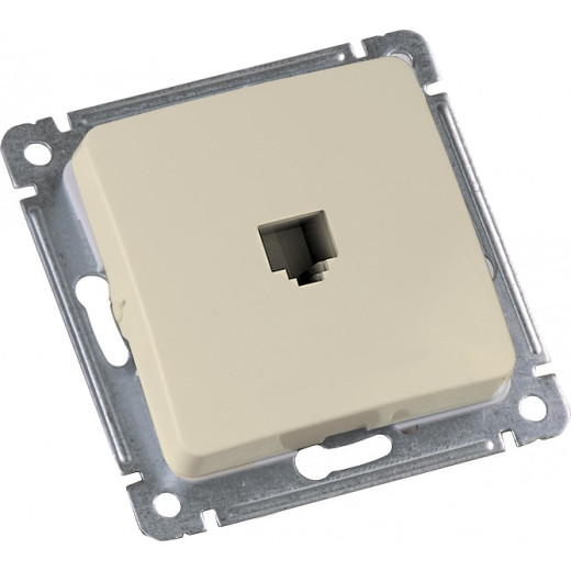 РСК-400-01 Розетка компьютерная скрытой установки, механизм, цвет слоновая кость