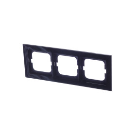 ABB BJE Axcent Черный Рамка 3-ая