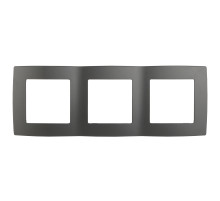 ЭРА 12-5003-12 Рамка на 3 поста, Эра12, графит (15/150/2400)