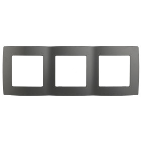 ЭРА 12-5003-12 Рамка на 3 поста, Эра12, графит (15/150/2400)