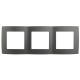 12-5003-12 ЭРА Рамка на 3 поста, Эра12, графит (15/150/2400)