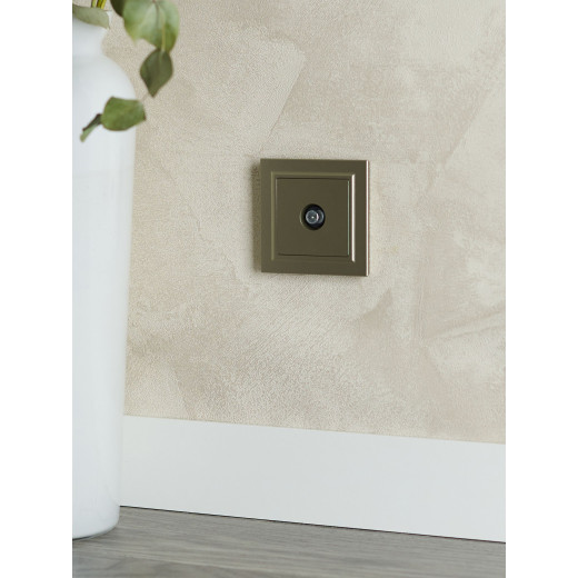 BRITE Роз. TV проходная РТВ10-0-БрШ шамп. IEK