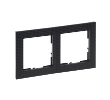 Legrand/Daccord SUNO Блэк пиксел Рамка декоративная универсальная 2-постовая.
