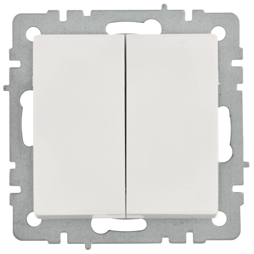 BRITE Выключ. 2-кл. прох. 10А ВС10-2-6-БрБ бел.